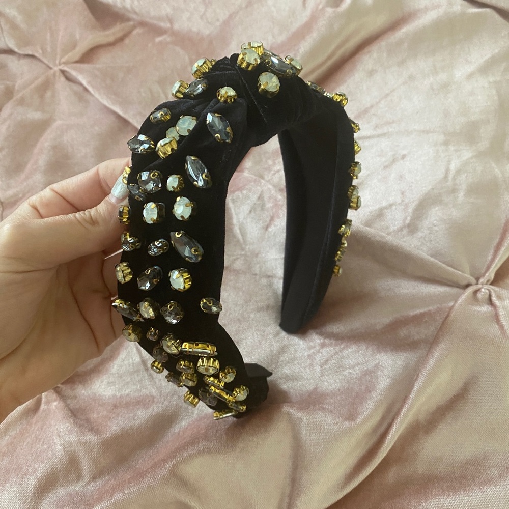 Knotted crystal headband